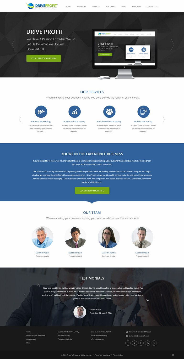Web Design by pb for DriveProfit. LLC | Design #4534655