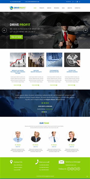 Web Design by pb for DriveProfit. LLC | Design: #4534665