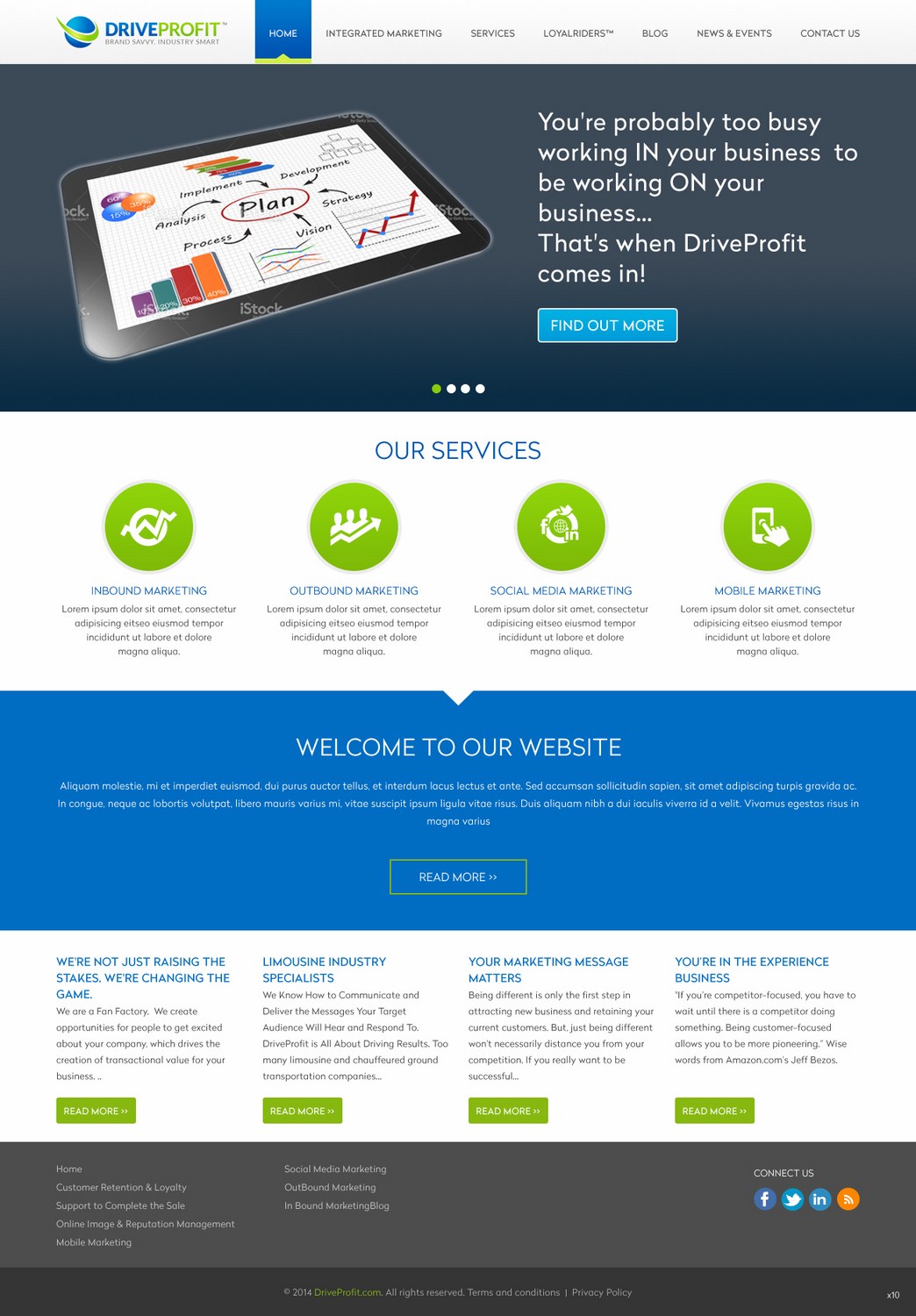 Web Design by pb for DriveProfit. LLC | Design #4545662