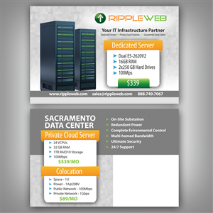 Postcard Design by earldesigns for Ripple Web | Design #4588403