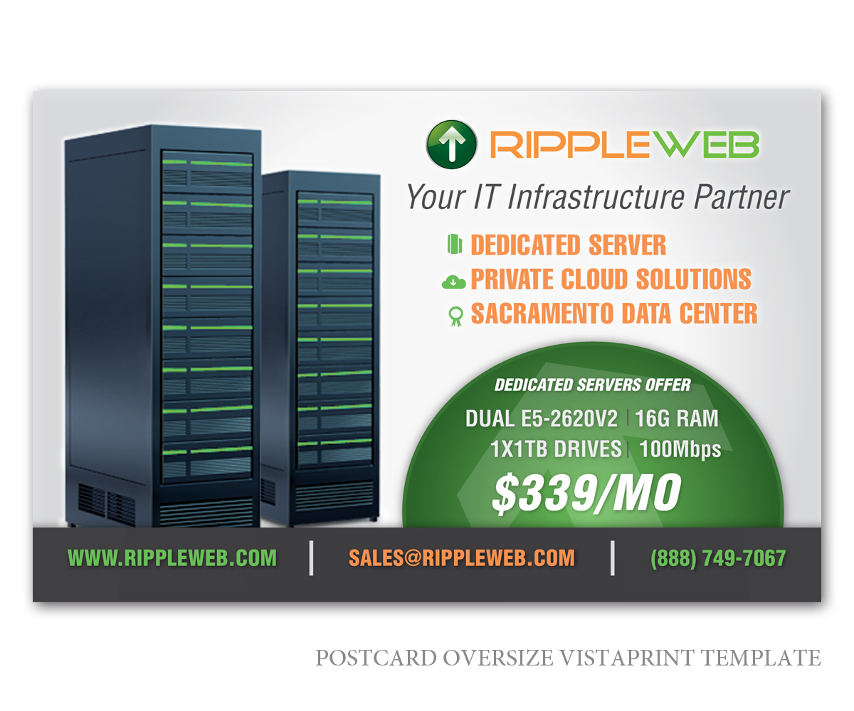 Postcard Design by LTC design for Ripple Web | Design #4642724