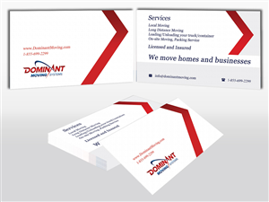 Business Card Design by Pixi Dust for Dominant Moving Systems | Design: #4537084