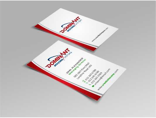 Business Card Design by AwsomeD for Dominant Moving Systems | Design #4539820