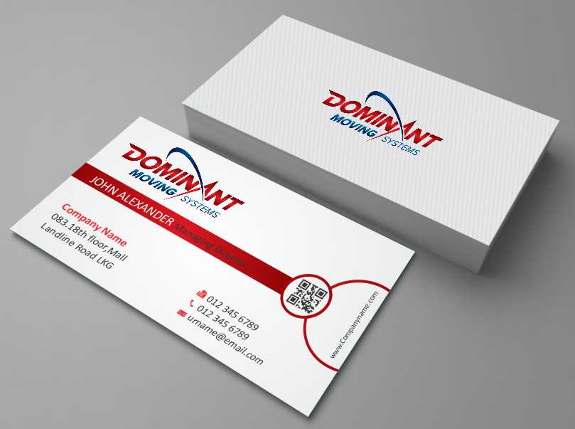 Business Card Design by AwsomeD for Dominant Moving Systems | Design #4539825