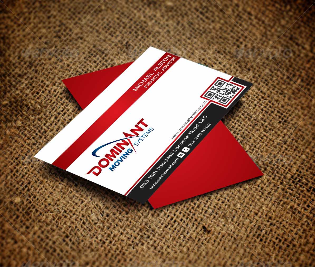 Business Card Design by AwsomeD for Dominant Moving Systems | Design #4539837