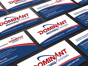 Design de Carte de Visite par VE9US pour Dominant Moving Systems | Design #4539909