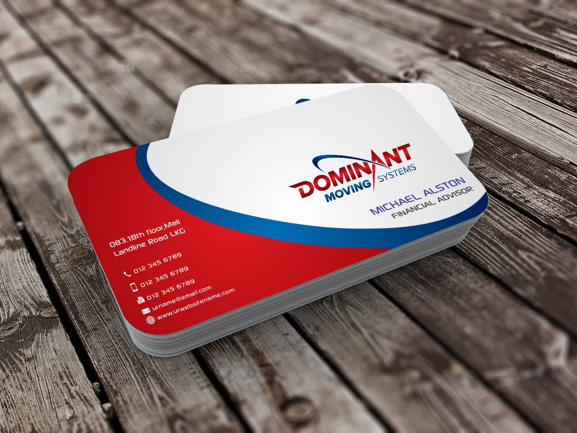 Business Card Design by szabist for Dominant Moving Systems | Design #4539810