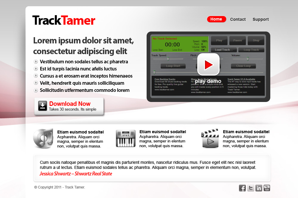 Landing Page Design by Sky Ram for this project | Design #208039