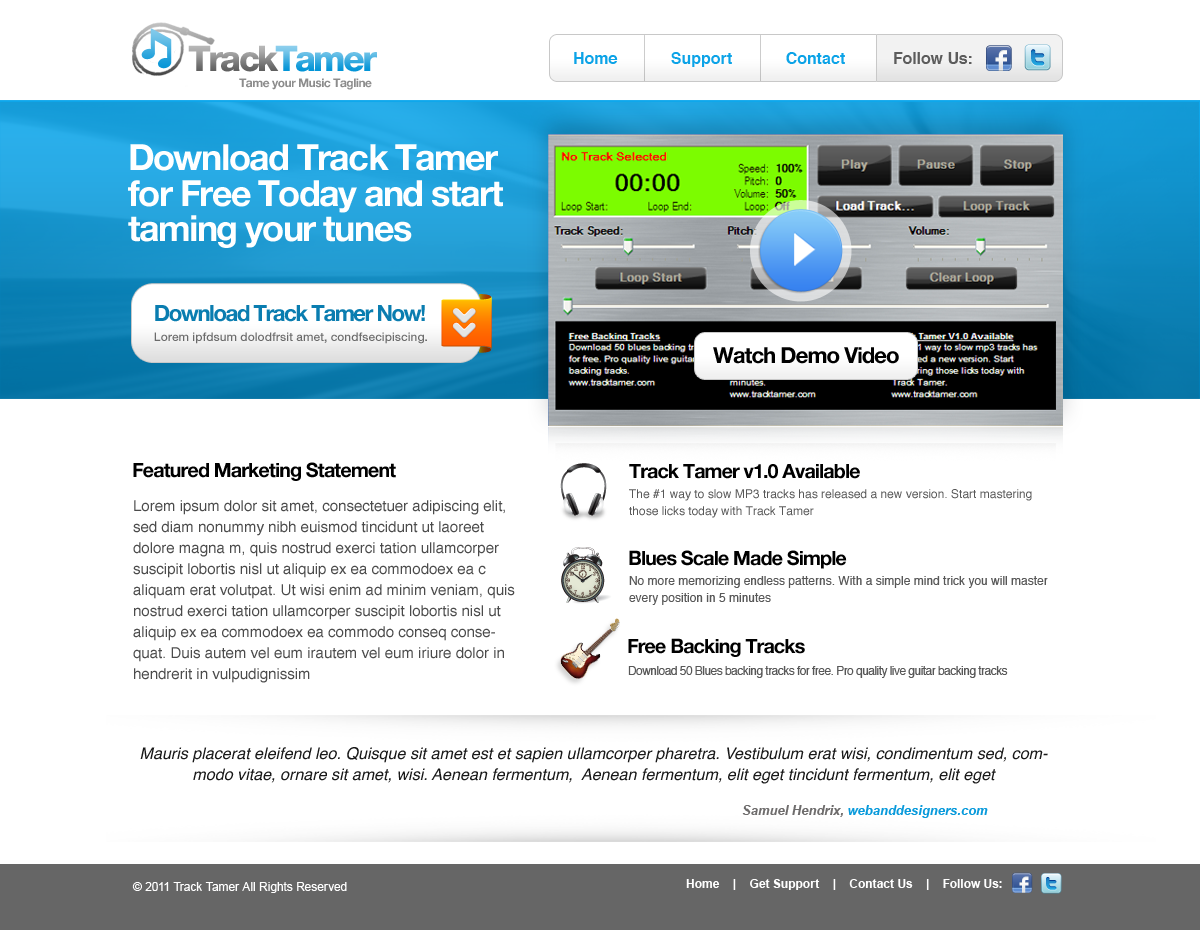 Design de Page d'Accueil par Robert Marks pour ce projet | Design #211982