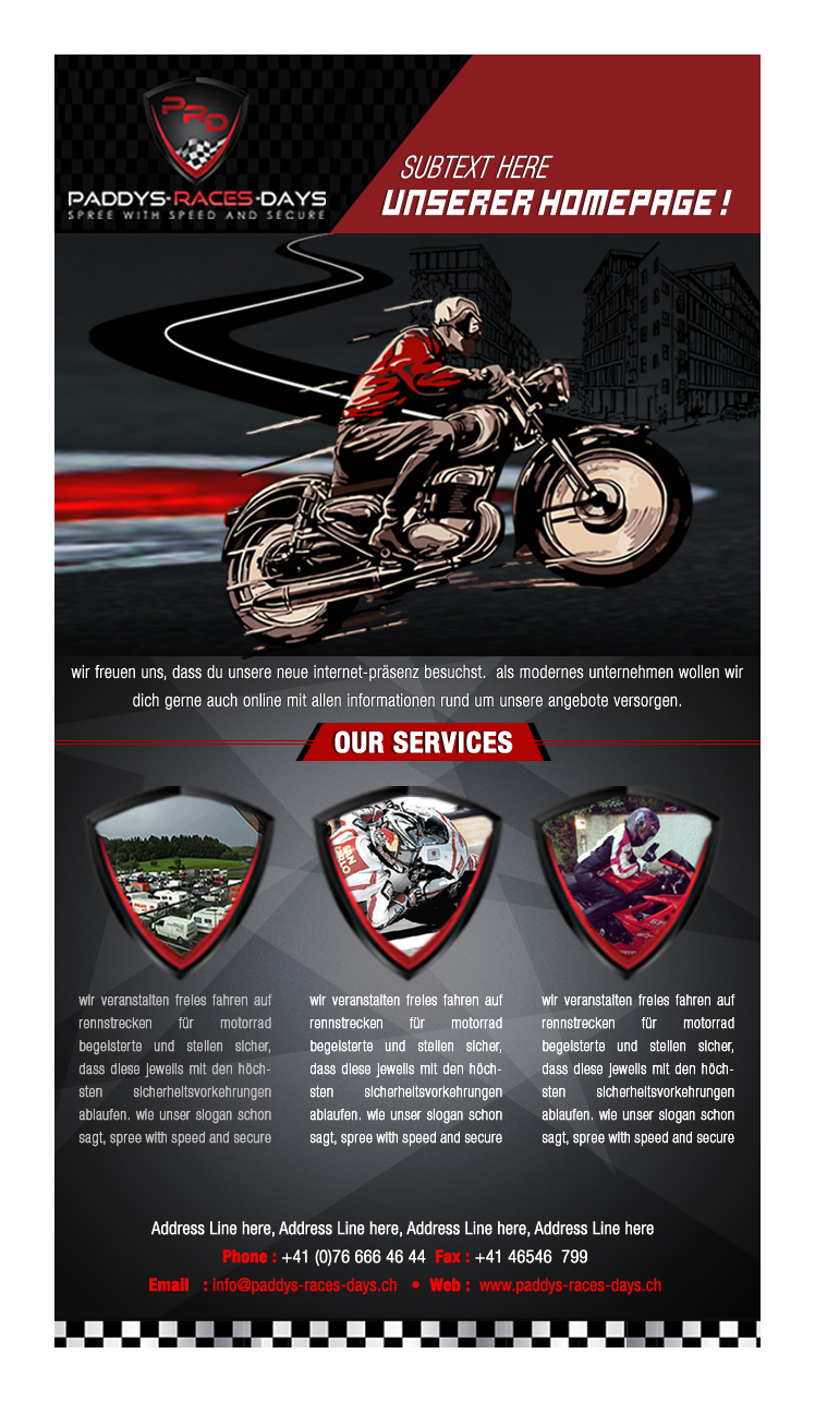 Newsletter Design by Best Design Hub for Paddys-Races-Days | Design #4546069