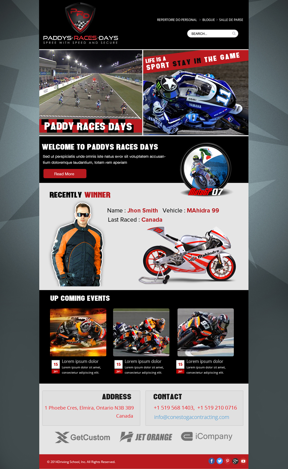 Newsletter-Design von OM für Paddys-Races-Days | Design #4547276