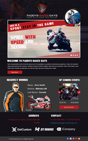 Newsletter Design by OM for Paddys-Races-Days | Design: #4547307