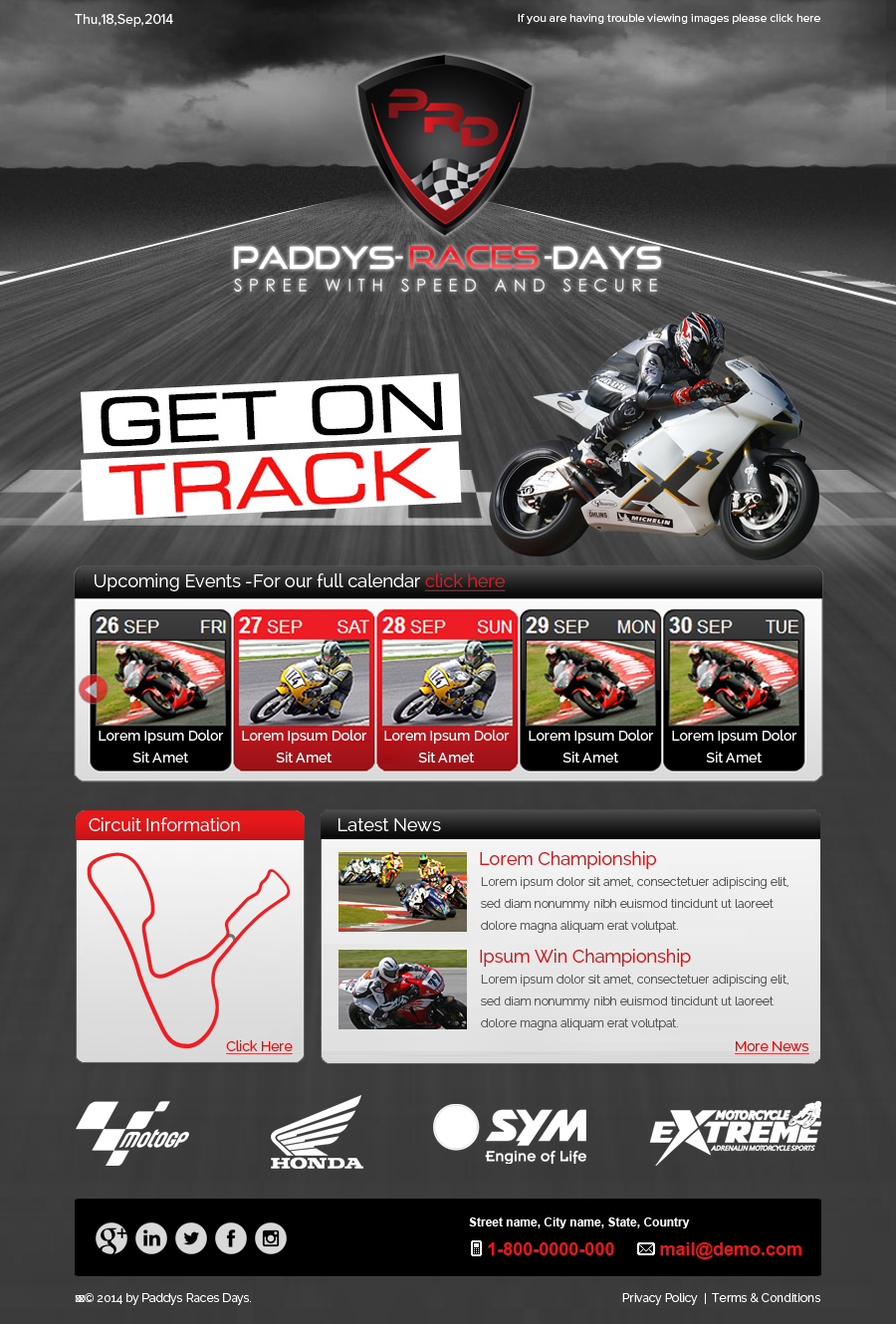 Newsletter Design by OM for Paddys-Races-Days | Design #4547312