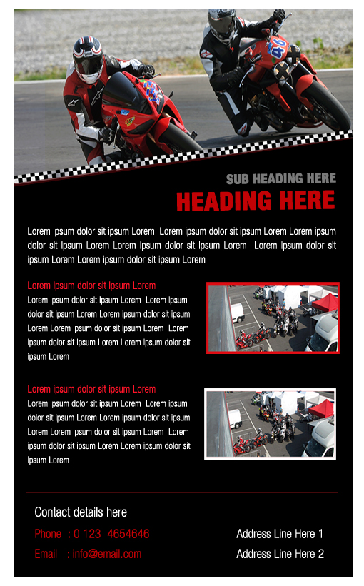 Diseño de Newsletter por bangraphics para Paddys-Races-Days | Diseño #4542911