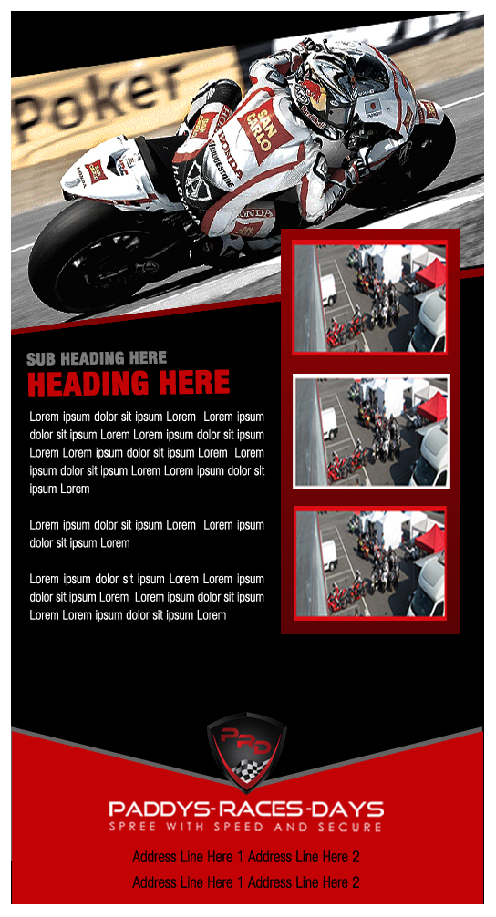 Design de Newsletter par bangraphics pour Paddys-Races-Days | Design #4542927