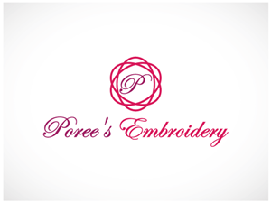 Logo Design by luckybamboo for Poree's Embroidery | Design: #1290505