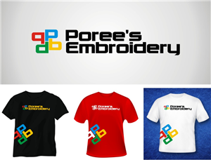 Logo Design by LIZZY LO for Poree's Embroidery | Design: #1293398