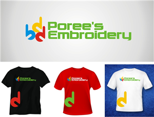 Logo Design by LIZZY LO for Poree's Embroidery | Design: #1293401
