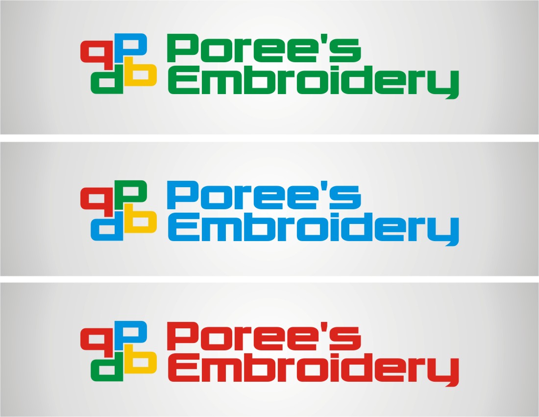 Logo-Design von LIZZY LO für Poree's Embroidery | Design #1293659