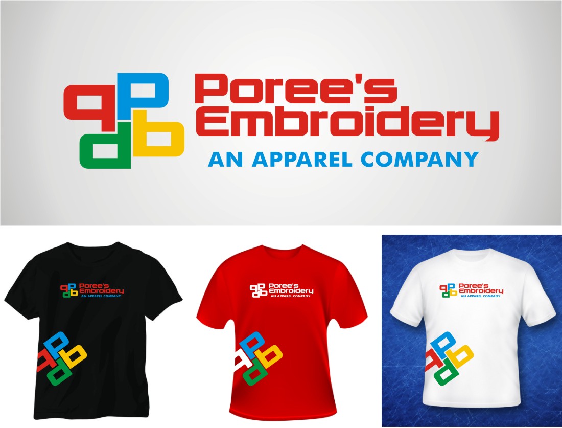 Logo Design by LIZZY LO for Poree's Embroidery | Design: #1303701