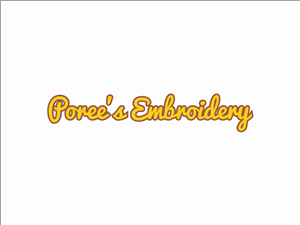 Logo Design by R16 for Poree's Embroidery | Design: #1285270