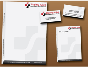Stationery Design by Kings Bishop Design for Staying Alive Paramedical Services Pty Ltd | Design: #206417