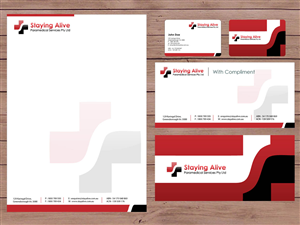 Stationery Design by Priyo Subarkah for Staying Alive Paramedical Services Pty Ltd | Design: #202877