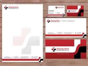 Stationery Design by Priyo Subarkah for Staying Alive Paramedical Services Pty Ltd | Design: #203648
