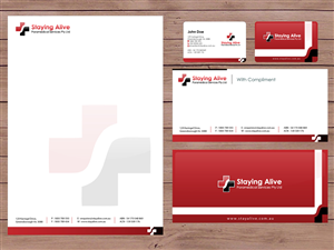 Stationery Design by Priyo Subarkah for Staying Alive Paramedical Services Pty Ltd | Design: #204522