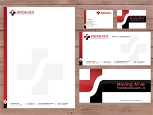 Stationery Design by Priyo Subarkah for Staying Alive Paramedical Services Pty Ltd | Design: #205322