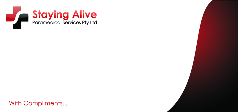 Stationery Design by HyperTime Studio for Staying Alive Paramedical Services Pty Ltd | Design #202629