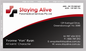 Stationery Design by HyperTime Studio for Staying Alive Paramedical Services Pty Ltd | Design: #202635