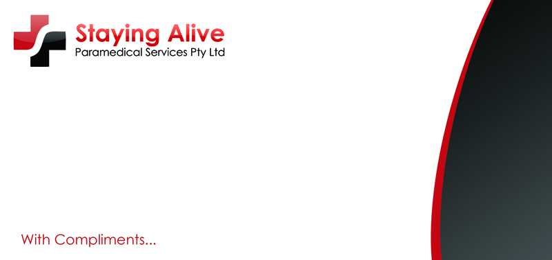 Schreibwaren-Design von HyperTime Studio für Staying Alive Paramedical Services Pty Ltd | Design #202637