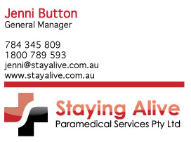 Stationery Design by Raven Designs 2024 for Staying Alive Paramedical Services Pty Ltd | Design: #203540