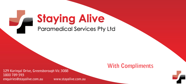 Stationery Design by Raven Designs 2024 for Staying Alive Paramedical Services Pty Ltd | Design #204454