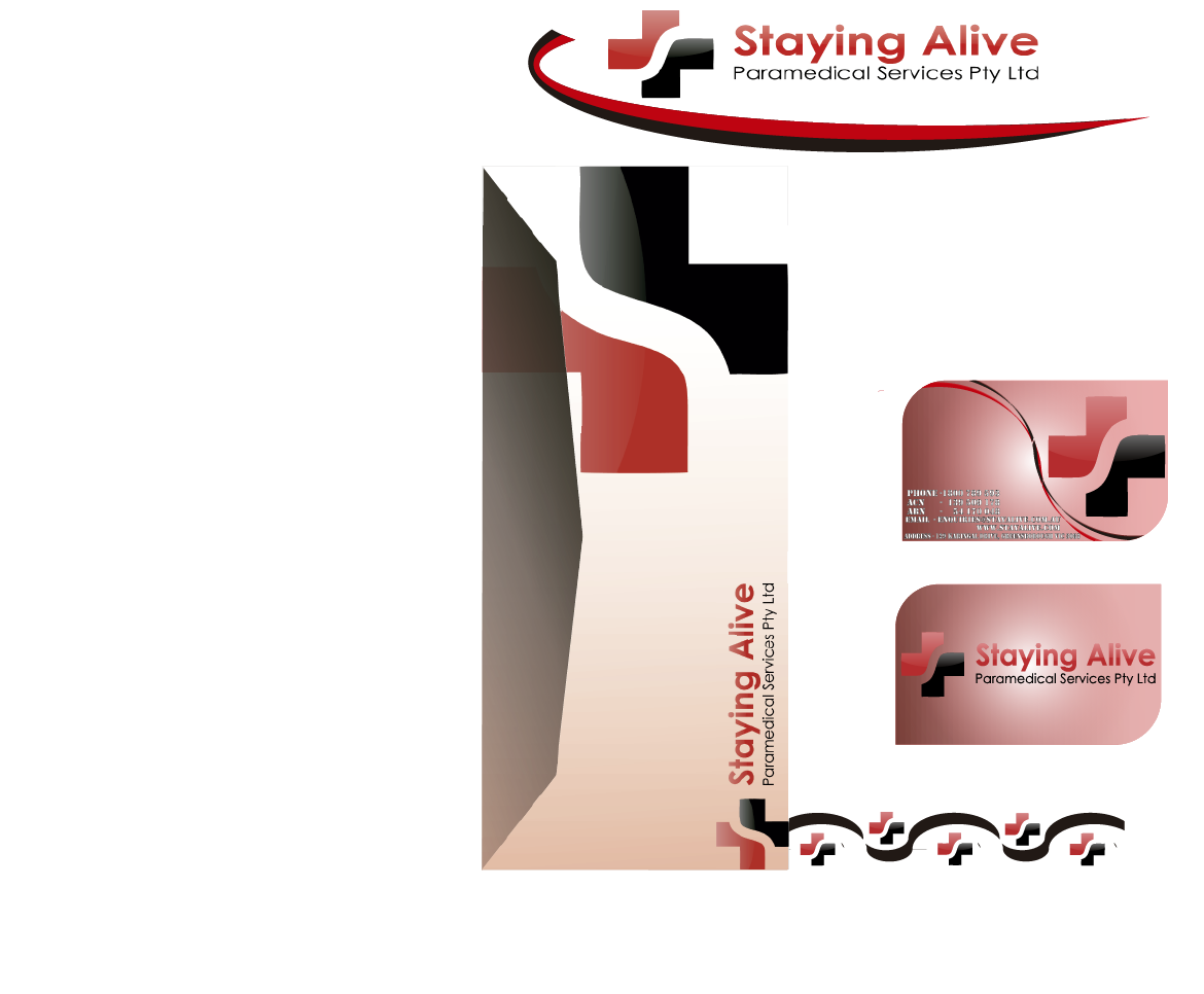 Design de Papeterie par JIM LESPERANCE pour Staying Alive Paramedical Services Pty Ltd | Design #203054