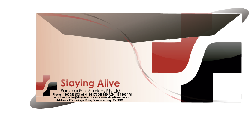 Stationery Design by JIM LESPERANCE for Staying Alive Paramedical Services Pty Ltd | Design #204933