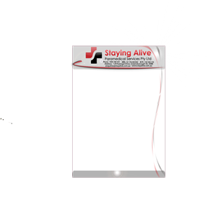 Stationery Design by JIM LESPERANCE for Staying Alive Paramedical Services Pty Ltd | Design: #206628