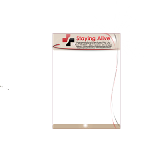 Stationery Design by JIM LESPERANCE for Staying Alive Paramedical Services Pty Ltd | Design: #206633