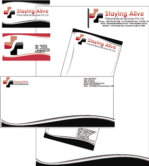 Stationery Design by JIM LESPERANCE for Staying Alive Paramedical Services Pty Ltd | Design: #207370