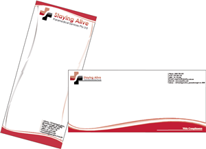Stationery Design by JIM LESPERANCE for Staying Alive Paramedical Services Pty Ltd | Design: #208404