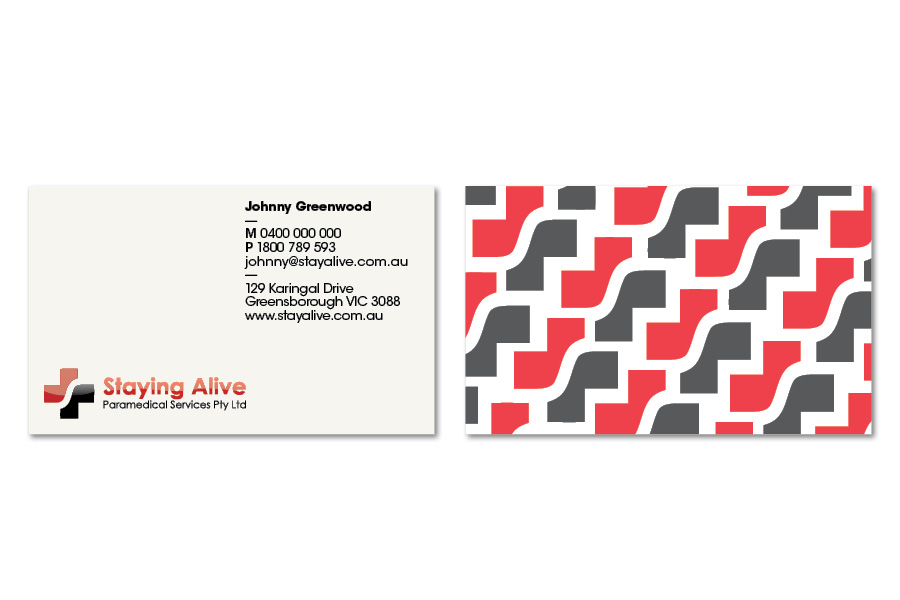Stationery Design by Fumarol for Staying Alive Paramedical Services Pty Ltd | Design #203579