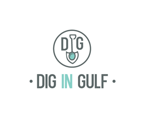 D.I.G.                   (Dig In Gulf) | Logo Design by Veronika K.