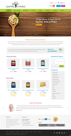 Wordpress Design by pb for this project | Design: #4558876