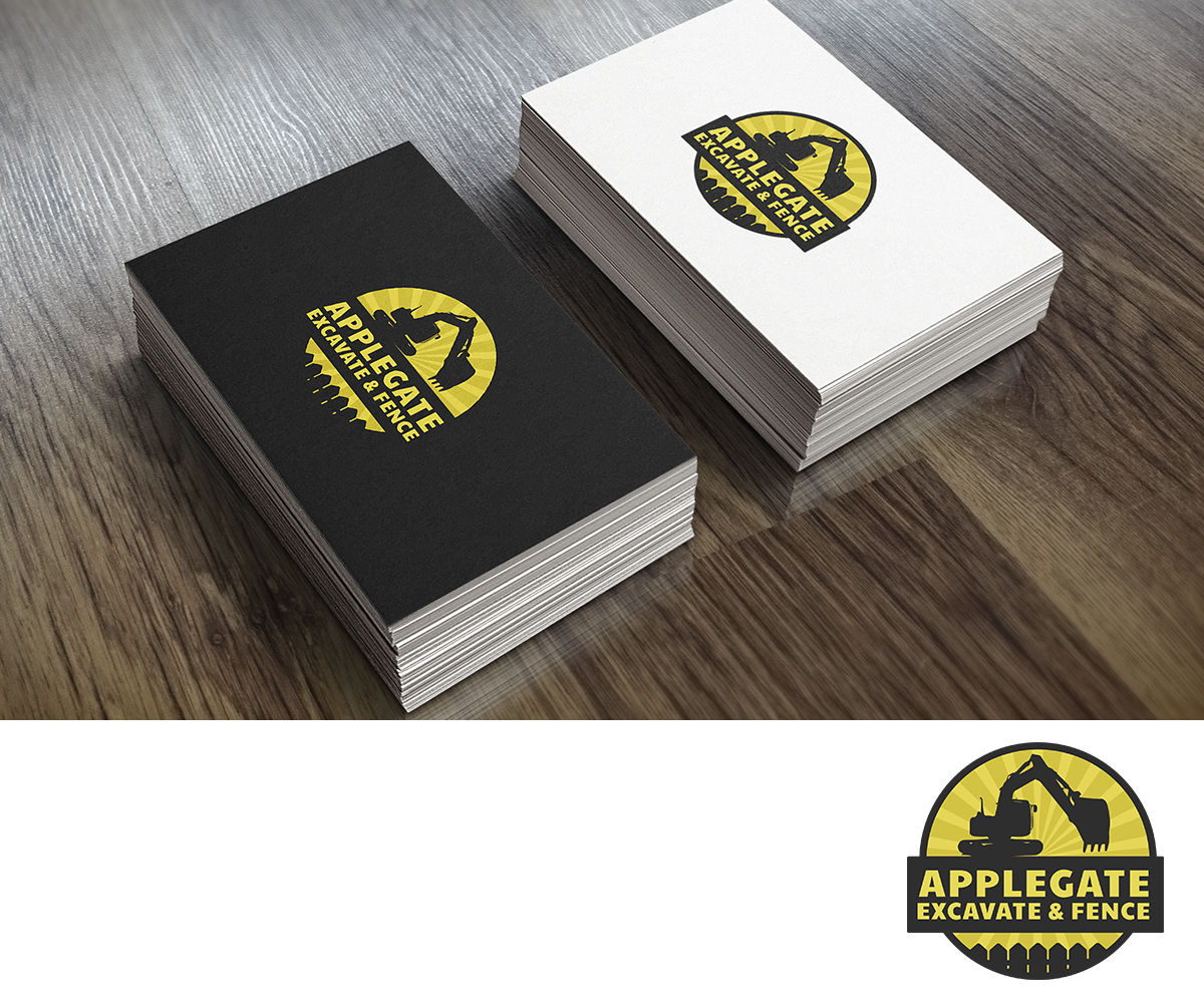 Logo Design by karolin for Applegate Excavate & Fence | Design #4581439