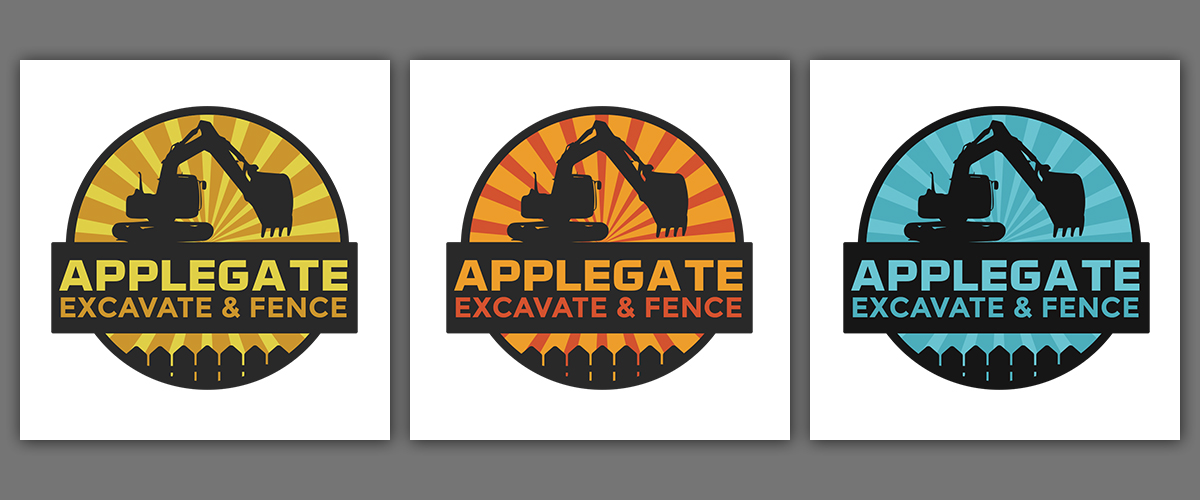 Logo Design by karolin for Applegate Excavate & Fence | Design #4592972