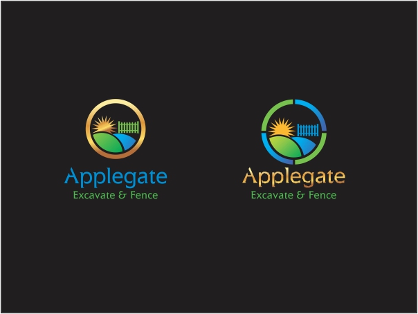 Logo Design by Ramaling Belkote for Applegate Excavate & Fence | Design #4568025