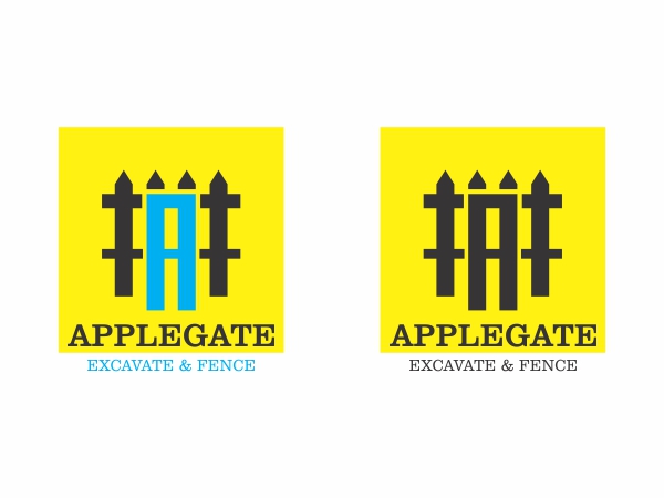 Logo Design by Ramaling Belkote for Applegate Excavate & Fence | Design #4582017