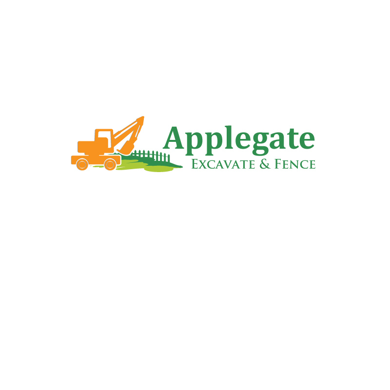 Logo Design by instudio for Applegate Excavate & Fence | Design #4555061