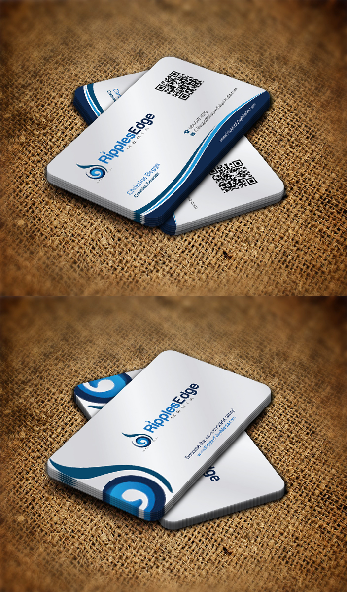 Business Card Design by Sarmishtha Chattopadhyay_loginchange for Ripples Edge | Design #4569253